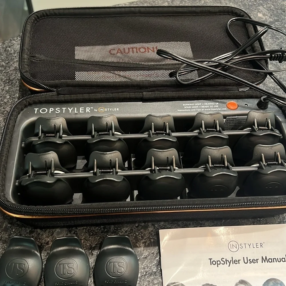 InStyler TopStyler Heated 15 Ceramic Styling Shells in Heating Case